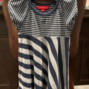 Chic Paula Cahen D'Anvers Striped Dress (Size 4).